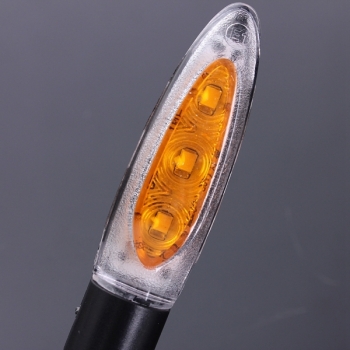 2pcs Universalmotorrad 3 LED Blinker Kontroll Amber Light