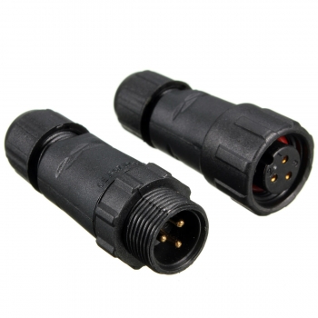 3 Nadeln elektrisches wasserdichtes 3-Punkt-Steckerkabel schließen Steckersteckdose an