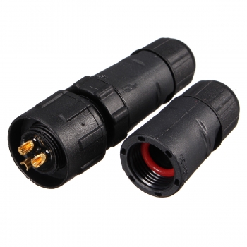 3 Nadeln elektrisches wasserdichtes 3-Punkt-Steckerkabel schließen Steckersteckdose an