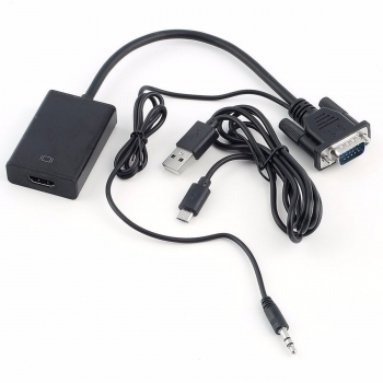 VGA zu HDMI Ausgang 1080P HD + Audio TV AV HDTV Video Kabel Konverter
