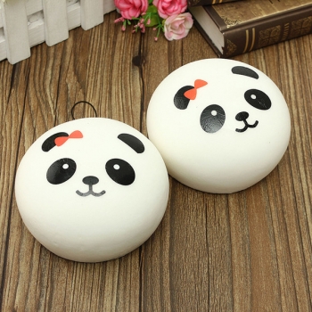 Kawaii Jumbo-Panda-Squishy Brötchen-Handy-Beutel-Bügel-Anhänger