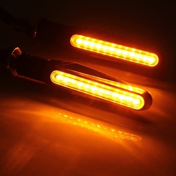 4pcs legt rotes Motorrad LED Blinkerhinweis Bernsteinlicht Scheuklappen an
