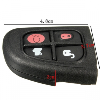 4 Knopf Fernschlüsselanhänger Reparatur Fall Shell für Jaguar XJ XS TYPE