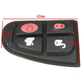 4 Taste Rubber Pad Remote Key Fob Wiedereinbau für Jaguar XJ XK SX