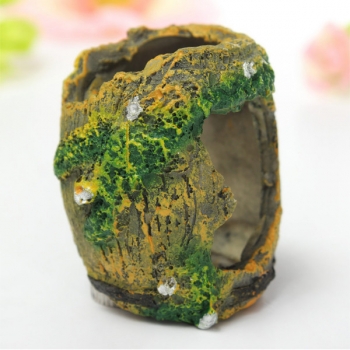 Aquarium Miniature Resin Barrel Ornament Fish Tank Cave Landschaftsbau