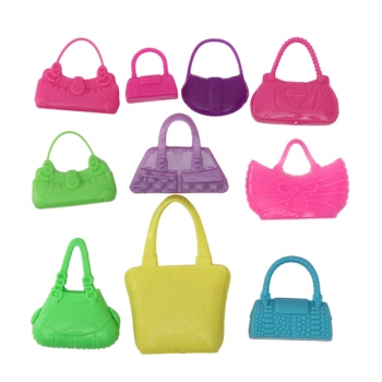 10pcs mischen Mode Zusatz-Handtasche für die barbie Puppe süßes Spielzeug
