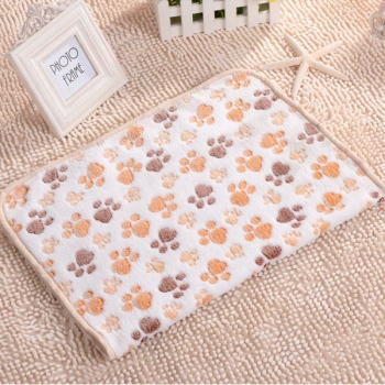 Haustier Tatzen Druck Hundewelpen Katze weiche Fleece Blanket Schlafmatte Winter