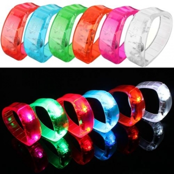 Voice Control LED Licht glüht Armbänder Armband Armband Party Konzert