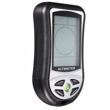 8 in 1 Digital LCD Kompass Höhenmesser Barometer Thermo Temperatur Clock Kalender