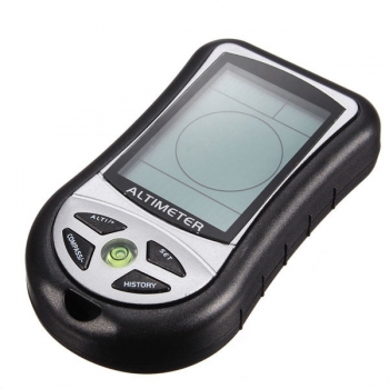 8 in 1 Digital LCD Kompass Höhenmesser Barometer Thermo Temperatur Clock Kalender