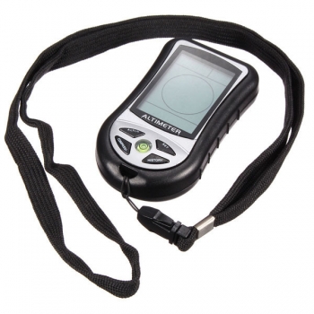 8 in 1 Digital LCD Kompass Höhenmesser Barometer Thermo Temperatur Clock Kalender