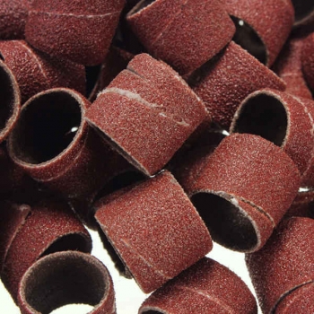 100pcs 1/2 Zoll Schleifmaschinen Schleifpapier Sleeves mit 2 Dorne