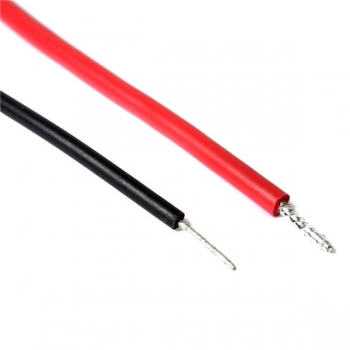 2pcs 16/22 AWG Ganz isoliert 6.35 mm Gabelsteckerbuchse 14cm