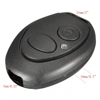 2 Knopf Fernschlüsselanhänger Shell Fall für Land Rover Discovery 2