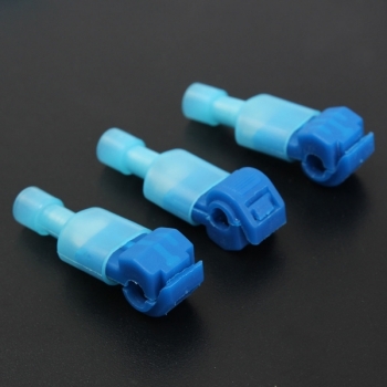 Excellway® TC01 50 Stüke Blaues Schnell Verbindungskabel Messklemme Und Female Spade Connector Verbinder Satz