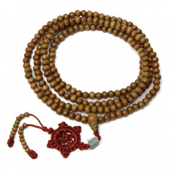 216 Sandelholz buddhistischen Buddha Gebetskette Mala Halskette Armband