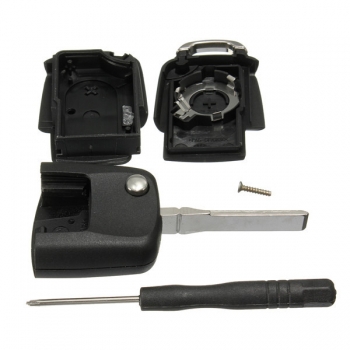 2 Taste Schlag Fernschlüsselkasten Auto Shell Mit Schraubendreher Für VW