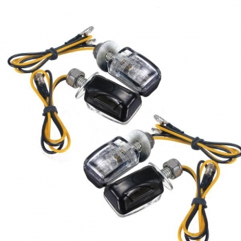 4pcs Gelb LED Mini Motorrad Blinker Blinker Blinker 