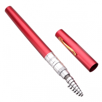 Mini Pen Fly Fishing Rod bewegliche Taschen Aluminiumlegierung Angelrute