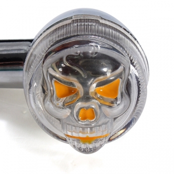 4pcs Schädel Bullet Blinker Kontrollleuchte für Honda Suzuki Yamaha 