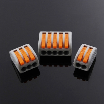 Excellway® ET25 2/3/5 Pins 32A Federzugklemmleiste Elektrischer Kabeldrahtanschluss