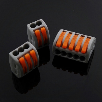 Excellway® ET25 2/3/5 Pins 32A Federzugklemmleiste Elektrischer Kabeldrahtanschluss