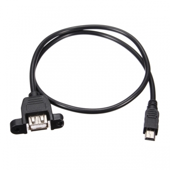 50CM 5Pin Mini USB Stecker auf USB 2.0 zum weiblichen Kabel Verlängerungskabel