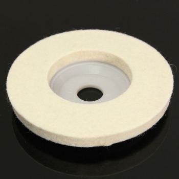 Runde 4 Zoll Wolle hat glänzend werdendes Rad polisher Polster für Glasmetall gefühlt