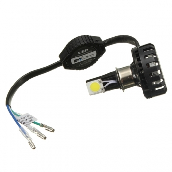 12V 18W H4 6000K 2000LM Weiß Hallo / Lo Beam Motorrad Scheinwerfer 