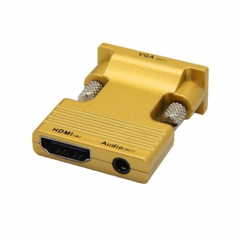 HDMI Buchse auf VGA Stecker 1080P 3.5 mm Audio Chip Chrontel 7101b