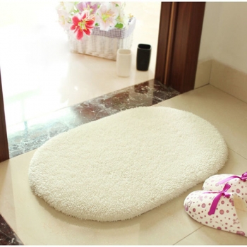 40x60-Cm-Scharpieplüsch nicht lässt absorbierende Badezimmermatte ovaler Küchenteppichteppich gleiten