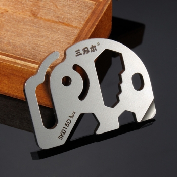 Sanrenmu SK015D Mini -Metall-Multi-Funktions-Portablekey Schlüsselanhänger Werkzeuge