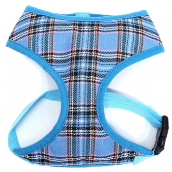 Schöne einstellbare Soft Tartan Kult Puppy Hundegeschirr aus Air Mesh Hundegeschirr