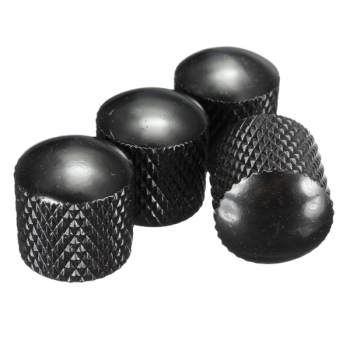 4pcs Metall-Dome-Volumen-Ton-Steuerdrehknopf für elektrische Push-on Gitarre Bass