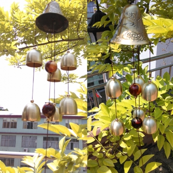  6 Bell kupferne Clock Yard Garden Outdoor Living Erstaunlich Windspiele