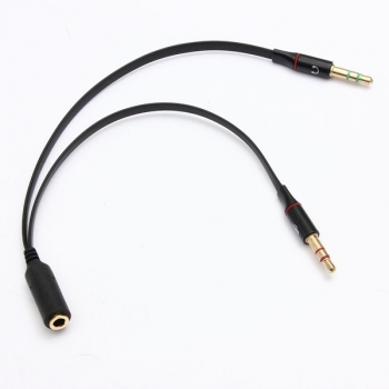 3.5mm Audio Mic Y Splitter Kabel Kopfhörer Adapter Female zu 2 männlich