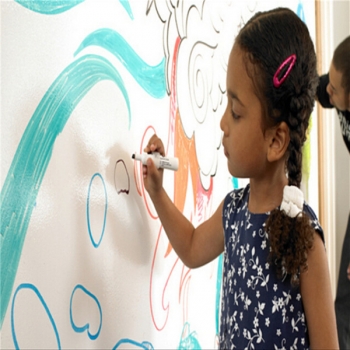 Entfernbare Vinylwand Aufkleber Tafel Weiß Decals + Black Pen