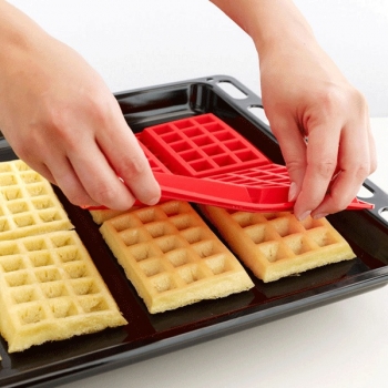 4-Cavity Mini Waffeln Kuchen Schokolade Pan Silikon DIY Tray Kuchen Form Cookie Form Backen Werkzeug