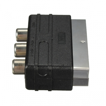 SCART Stecker auf 3 RCA Buchse AV Audio Video Adapter Konverter für TV DVD