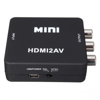Flexible HDMI zum RCA Audio Video AV CVBS HD TV Konverter USB 720p / 1080p