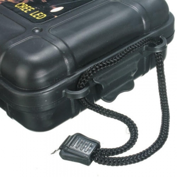 Kunststoff schwarz Taschenlampe Werkzeugaufbewahrung Fall Kasten für Outdoor