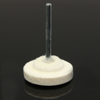 25-Mm-Diameterwolle hat glänzend werdendes Rad polisher Polster für das dremel Drehwerkzeug gefühlt