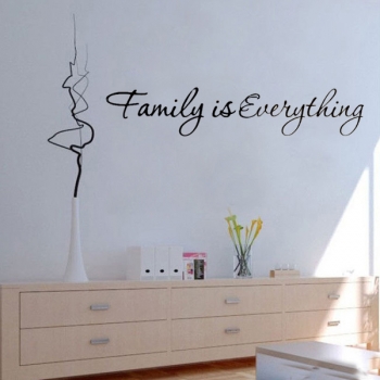 DIY Familie ist alles Herausnehmbare Inneneinrichtungen Kunst Vinyl Quote Wandaufkleber