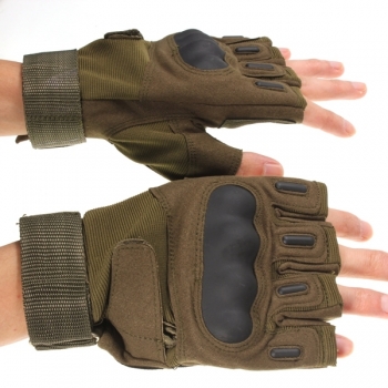 Motorrad Reiten Knuckle Military Tactical Airsoft halbe Finger Handschuhe 