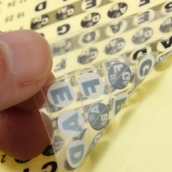 Gitarren Hals Griffbrett Hinweis Karte Fret Sticker Lables Decals Erfahren Griffbrett 