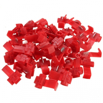 50pcs Schotten schließen schnelle Verbindung roter Awg-Leitungsstecker 22-18