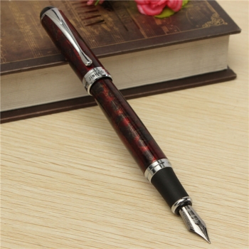 JINHAO X750 Lava Red Pen Mittel Fein Nib Tinte Füllfederhalter