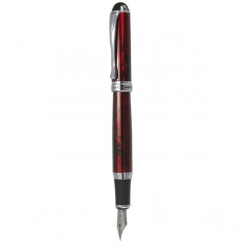 JINHAO X750 Lava Red Pen Mittel Fein Nib Tinte Füllfederhalter