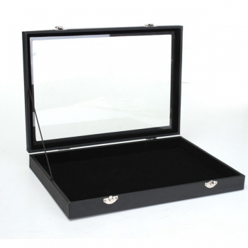 Große Schmuck Tablett Aufbewahrungsbox Halsketten Ohrringe Armbänder Showcase