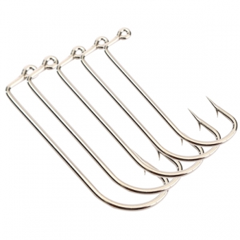 ZANLURE 100Pcs Jig große Angelhaken einzigen Angelhaken Angelgerät 5 Größe